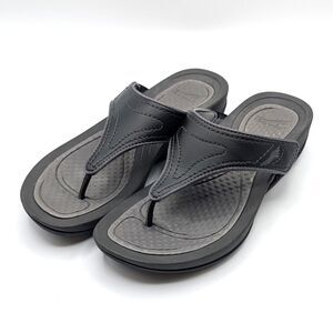 Dansko Katy 2 Flip Flop Sandals Thongs Black & Gray Women's Size EU 37 / US 7